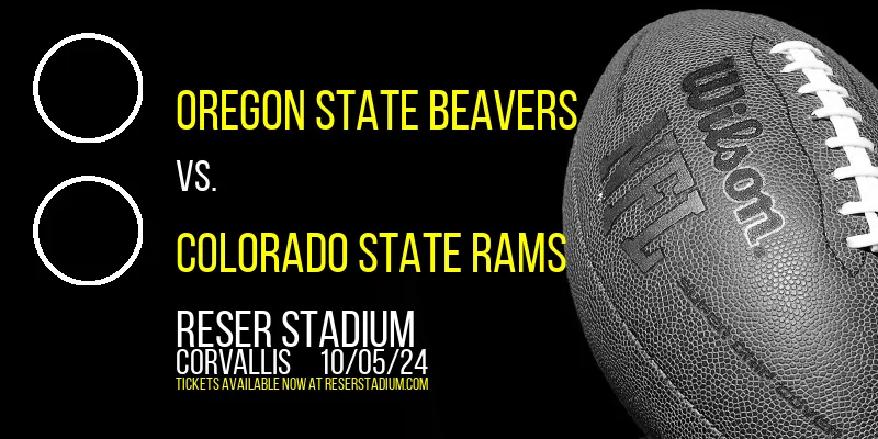 Oregon State Beavers vs. Colorado State Rams at Reser Stadium