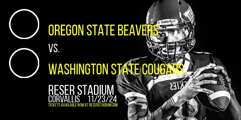 Oregon State Beavers vs. Washington State Cougars at Reser Stadium